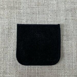 Black Chanel Makeup Cosmetic Pouch